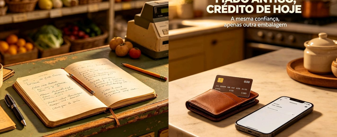 💰 Da Carteirinha de Anotações ao Cartão de Crédito: O Mesmo Valor, Outro Tempo