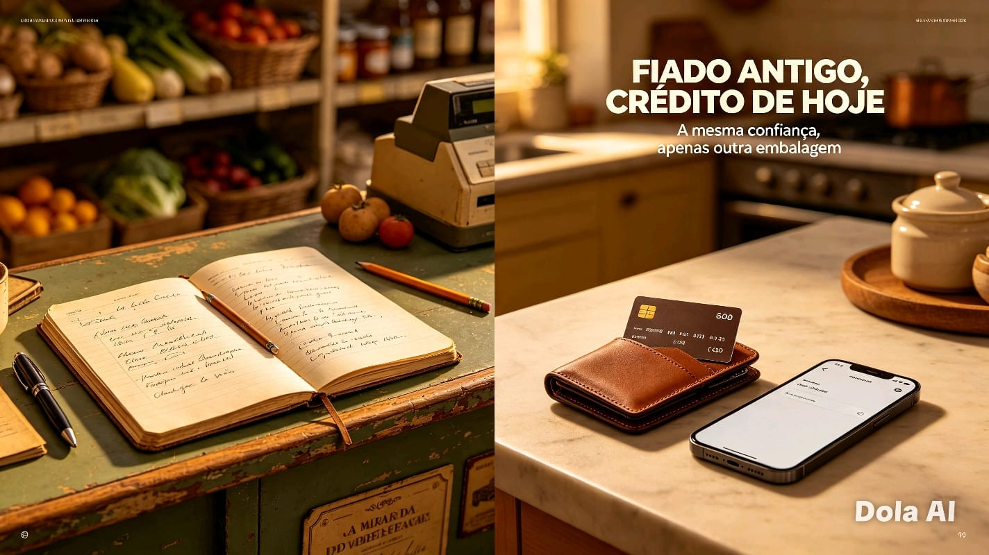 💰 Da Carteirinha de Anotações ao Cartão de Crédito: O Mesmo Valor, Outro Tempo